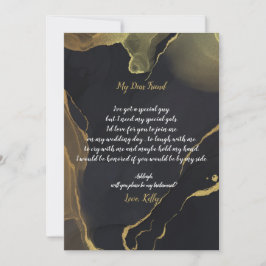 Black & Gold Marblwill será mi invitación a la dam