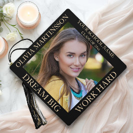 Black Gold Photo Dream Gran trabajo duro de gradua