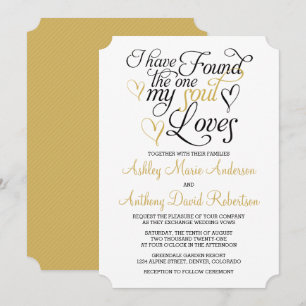 Black Gold Soul ama la invitación a la boda del co