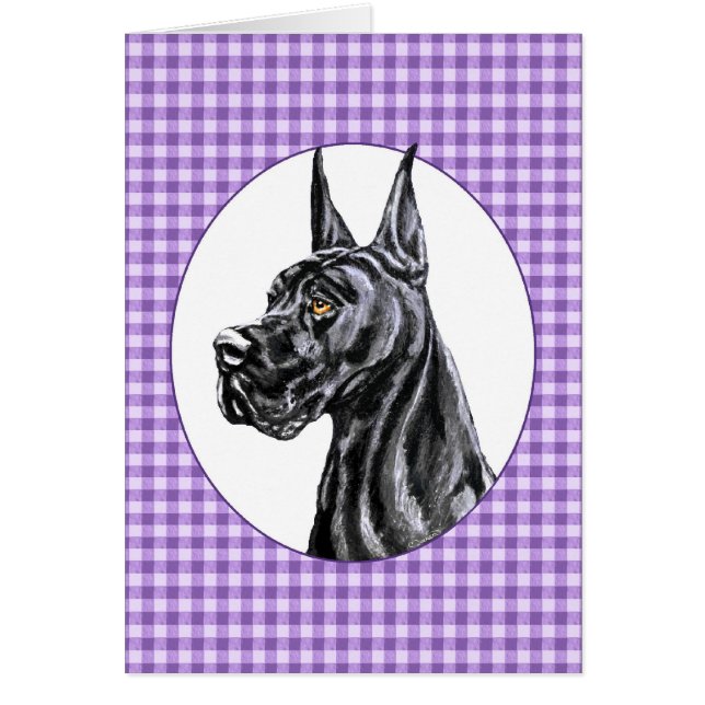 Black Great Dane Check (Frente)