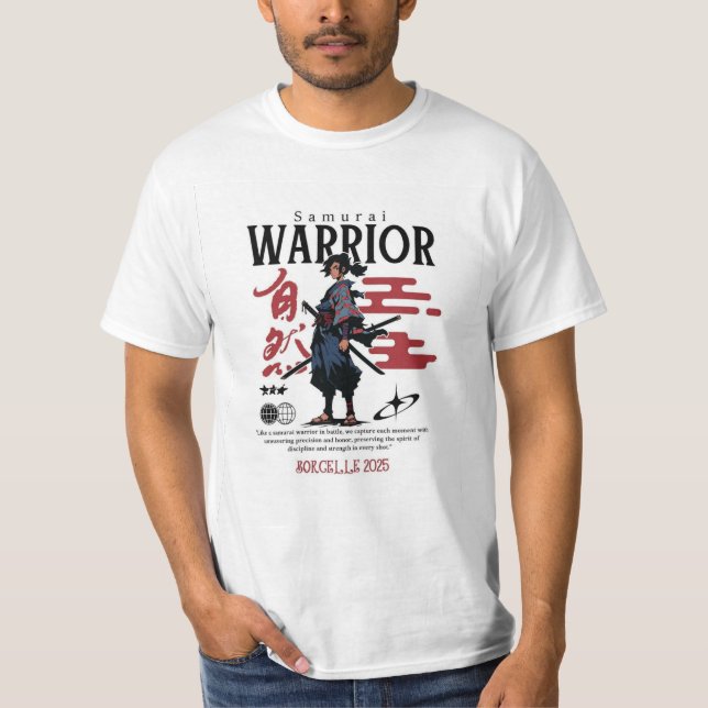 Black & Green Samurai Head – Camiseta maximalista (Anverso)