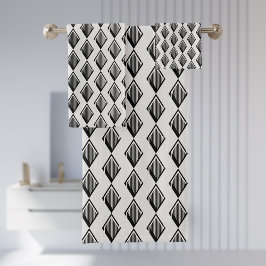 Black Harlequin Pattern Moderno Elegance