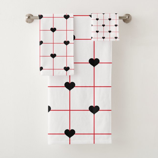 Black Heart Grid with Red Linework (In situ)