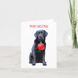 Black Lab Feliz Navidad - Labrador Cachorro de cac