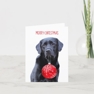 Black Lab Feliz Navidad - Labrador Perro Cute
