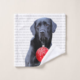 Black Lab Feliz Navidad - Perro Cute Labrador