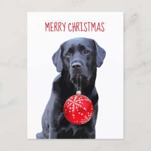 Black Lab Feliz Navidad - Perro Cute Labrador
