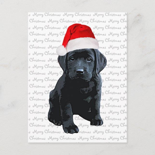 Black Lab Santa Dog Feliz Navidad - Perro Labrador (Anverso)
