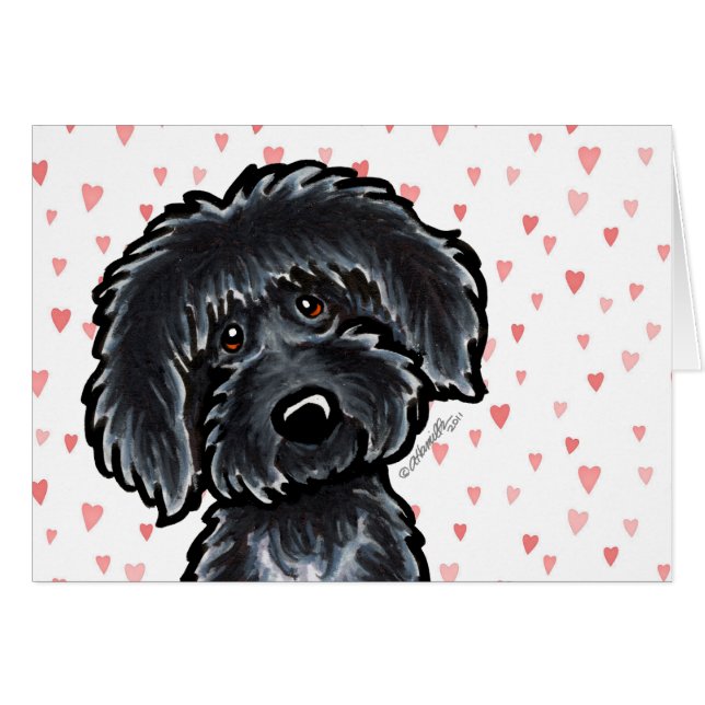 Black Labradoodle Puppy Love (Anverso (Horizontal))