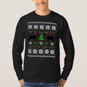 Black Labrador Happy Navidades Sweater Pattern