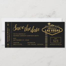 Black Las Vegas Boarding Pass Guardar la tarjeta d
