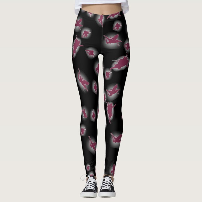 Black leggings with fairies / Legging Noir (Anverso)