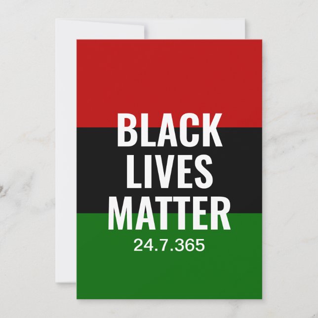 BLACK LIVES MATTER BLM BHM 24.7.365 (Anverso)