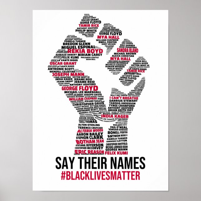 black lives matter posters (Frente)