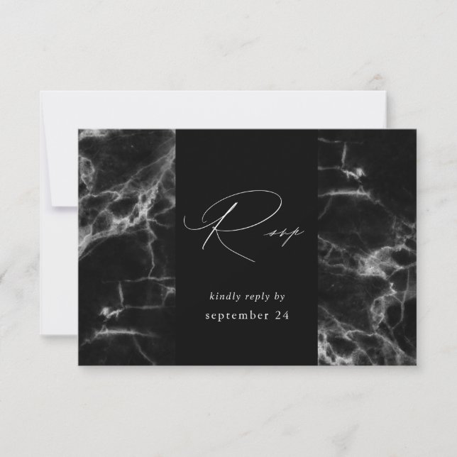 Black Marble 2 con RSVP de comida (Anverso)