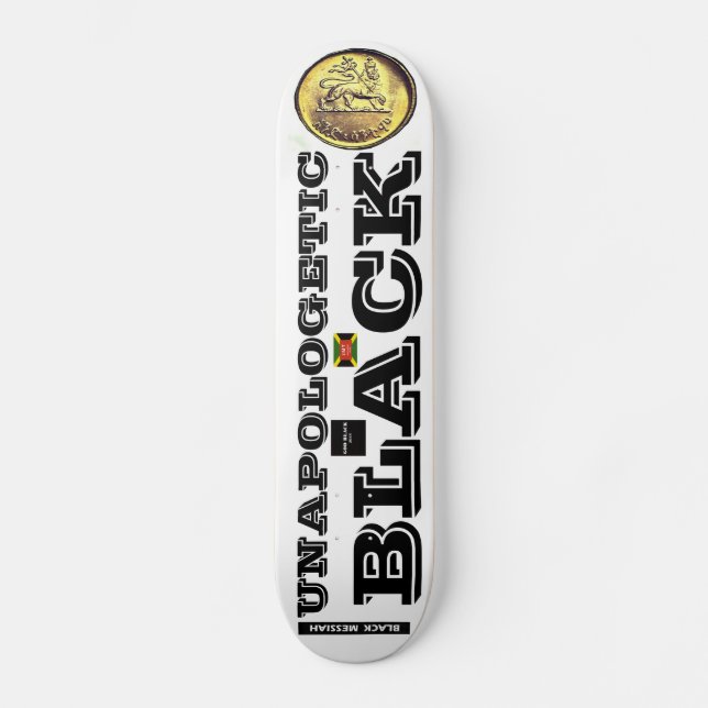 BLACK MESSIAH Skateboard NEGRO SIN DISCULPAS (Anverso)