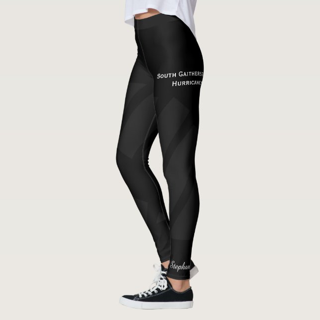 Black on Black Team/Club Leggings con cortometraje (Izquierda)