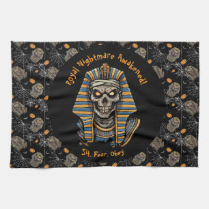🖤 Black Pharaoh Mummy Kitchen Toalla 🎃