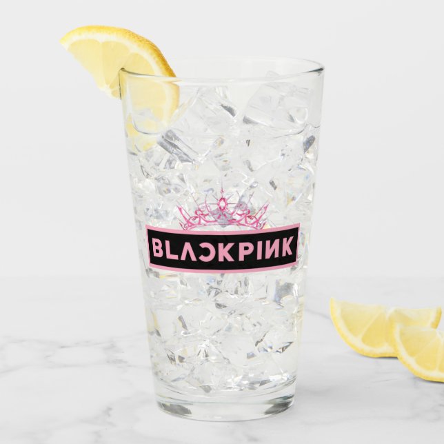 Black Pink Glass Cup (Anverso (hielo))