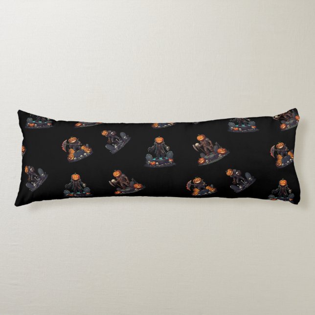 🖤 Black Pumpkin King Cojín decorativo 🎃 (Anverso)