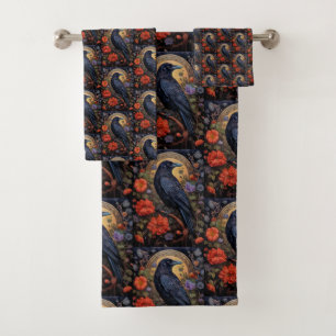 Black Raven Dark Gothic Pattern