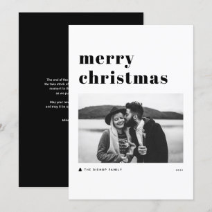 Black Retro negrita Tipografía Feliz Navidad