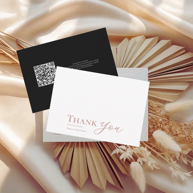 Black Rubor Boda Gracias Tarjeta Para Siempre Comi (Subido por el creador)