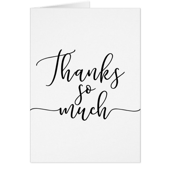 Black Script Type Gracias Muchas Gracias (Frente)