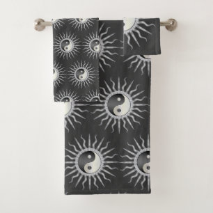 Black Starburst Yin Yang 