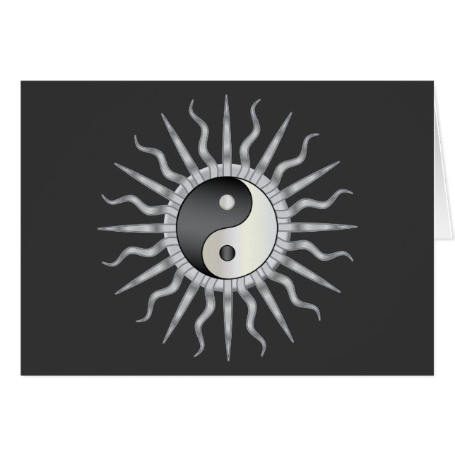 Black Starburst Yin Yang (Anverso (Horizontal))