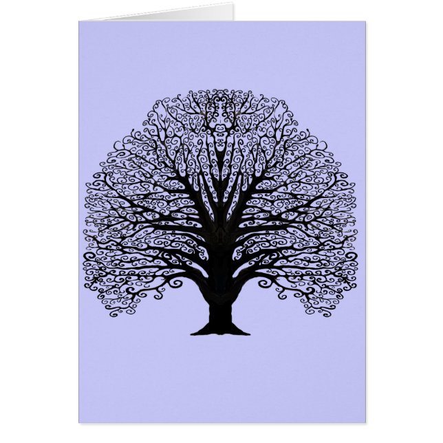 Black Swirl Tree Gracias (Frente)