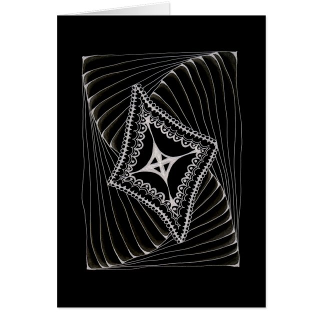 Black Swirling Kite Doodle (Frente)