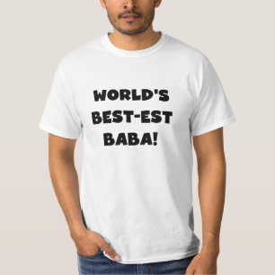 Black Text Mejor camisetas y regalos de Baba