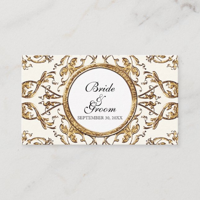 Black Tie Elegance 2 - Tarjeta de asiento Escort B (Anverso)