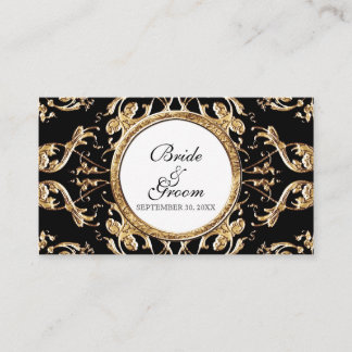 Black Tie Elegance 2 - Tarjeta de asiento Escort B