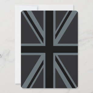 Black Union Jack British Flag Design Personalizar