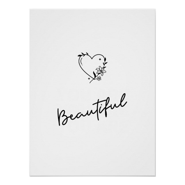 Black & White Art | Motivational Poster Decor (Anverso)