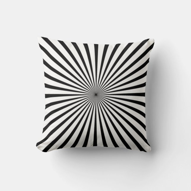 black_white de la almohada de tiro de la ilusión (Anverso)