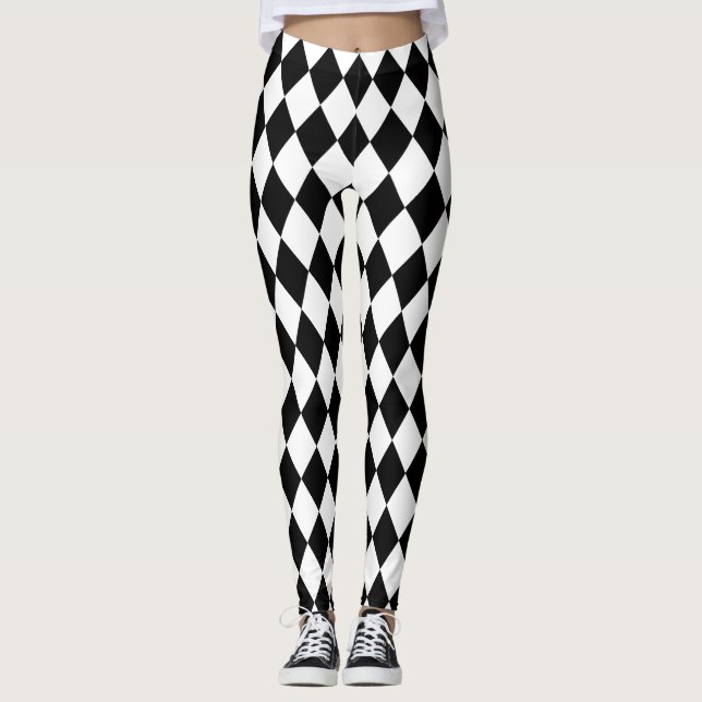 Black & White Harlequin Leggings (Anverso)