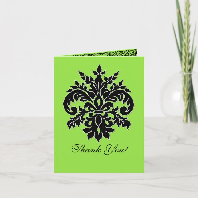 Black, White n Lime, Gracias Cartas de Nota (Anverso)