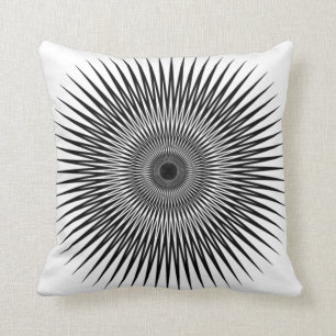 black_white no2 de la almohada de tiro de la