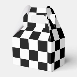 Black White Square Pattern Cajas de favoritos de p