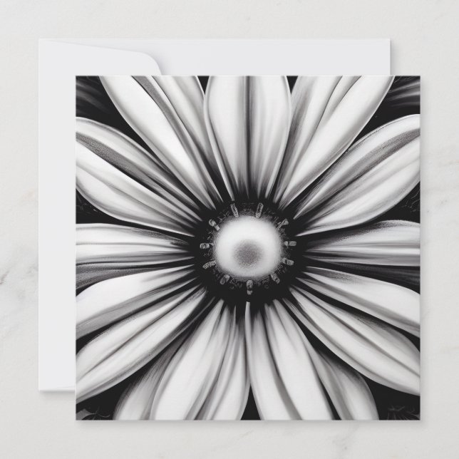 Black & White Vintage Flower (Anverso)