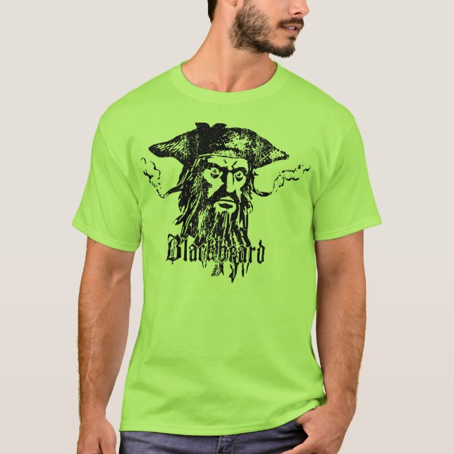 Blackbeard la camiseta del pirata (Anverso)