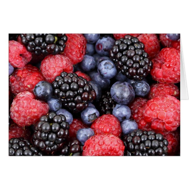 Blackberries, frambuesas, arándanos, fruta (Anverso (Horizontal))