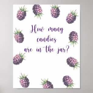 Blackberry - adivinen cuántos Posters de caramelos