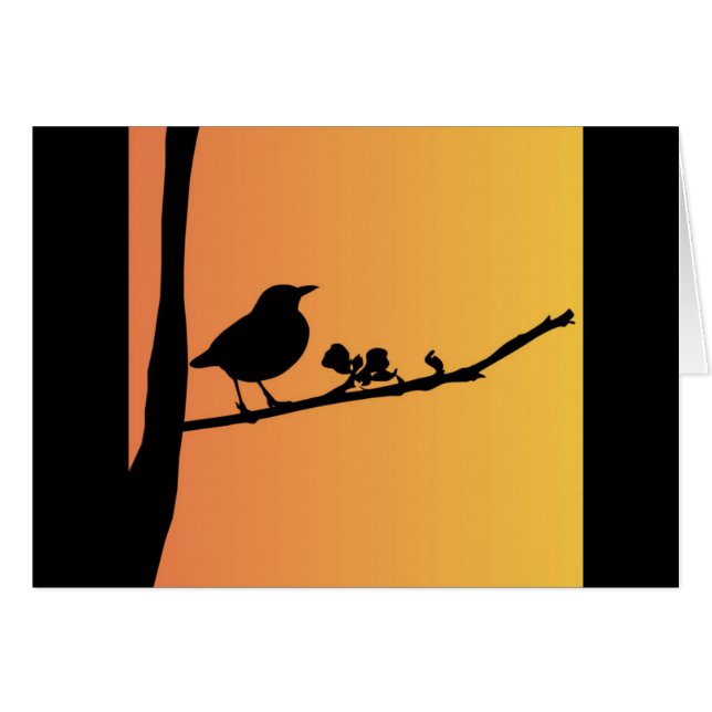 Blackbird Silhouette (Anverso (Horizontal))