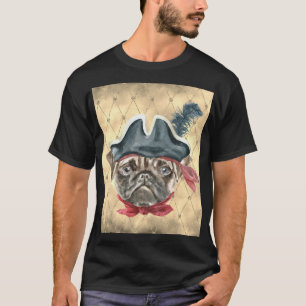 Blackface la camiseta del pirata de Pug