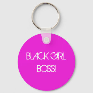 BlackGirlBoss 2,25" llavero básico del botón