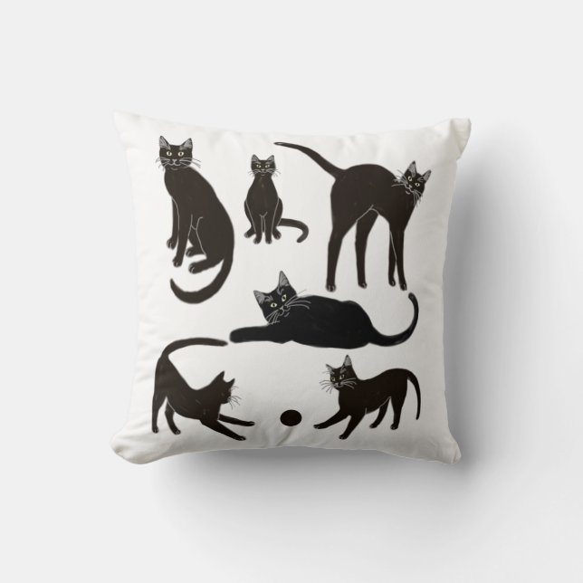 Blackie la almohada del gato negro (Anverso)